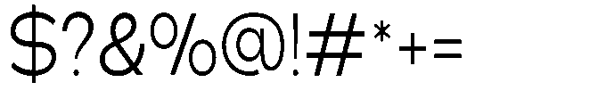 Klovert Semi Condensed Font OTHER CHARS