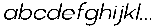 Klovert Semi Expanded Slant FONT