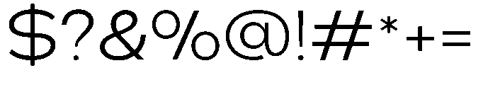 Klovert Semi Expanded Font OTHER CHARS