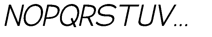 Klovert Slant Font UPPERCASE