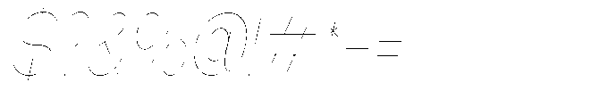 Klovert Thin Condensed Slant Font OTHER CHARS
