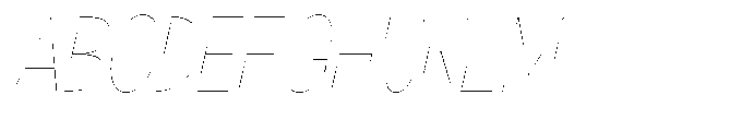 Klovert Thin Condensed Slant Font UPPERCASE