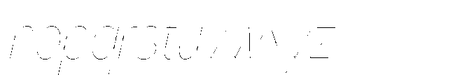 Klovert Thin Condensed Slant Font LOWERCASE