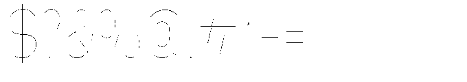 Klovert Thin Condensed Font OTHER CHARS