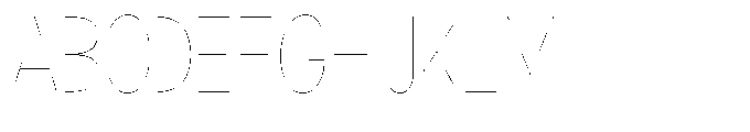 Klovert Thin Condensed Font UPPERCASE