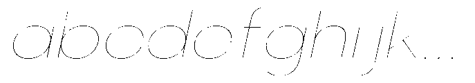 Klovert Thin Expanded Slant FONT