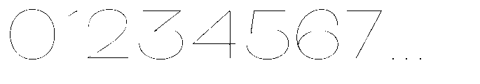 Klovert Thin Expanded Font OTHER CHARS