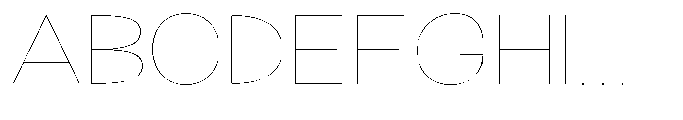 Klovert Thin Expanded Font UPPERCASE