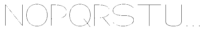 Klovert Thin Expanded Font UPPERCASE