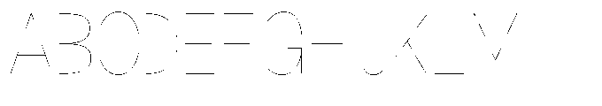 Klovert Thin Semi Condensed Font UPPERCASE