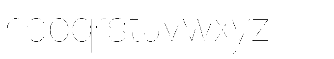 Klovert Thin Semi Condensed Font LOWERCASE
