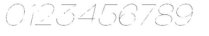 Klovert Thin Semi Expanded Slant Font OTHER CHARS
