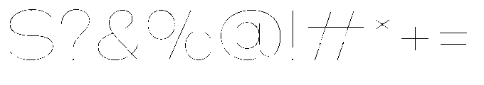 Klovert Thin Semi Expanded Font OTHER CHARS