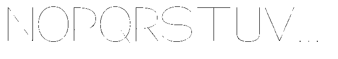 Klovert Thin Semi Expanded Font UPPERCASE