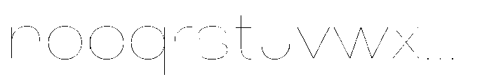 Klovert Thin Semi Expanded Font LOWERCASE