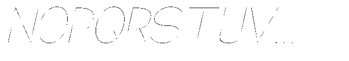 Klovert Thin Slant Font UPPERCASE