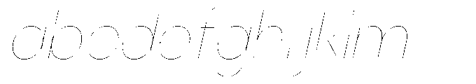 Klovert Thin Slant FONT