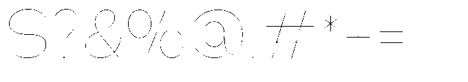 Klovert Thin Font OTHER CHARS