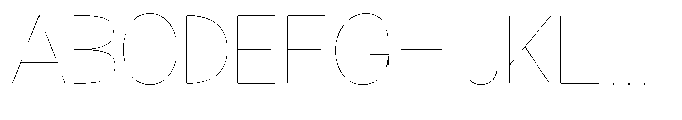 Klovert Thin Font UPPERCASE