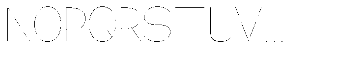 Klovert Thin Font UPPERCASE