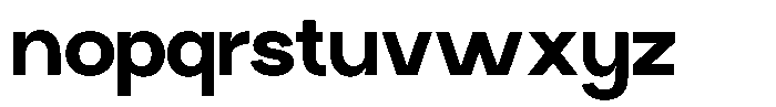 Klyno Extra Bold Font LOWERCASE