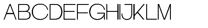 Klyno Thin Font UPPERCASE