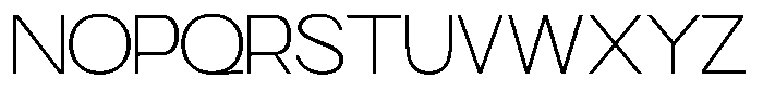 Klyno Thin Font UPPERCASE