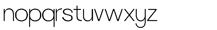 Klyno Thin Font LOWERCASE