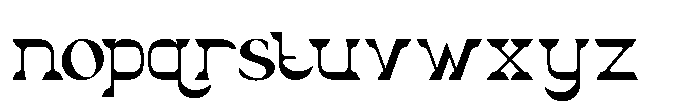 Klyzer Font LOWERCASE