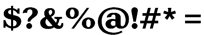 Kleukens Egyptienne Bold Font OTHER CHARS