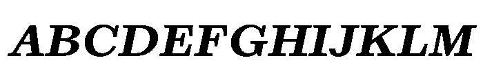 Kleukens Egyptienne BoldItalic Font UPPERCASE