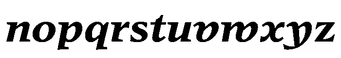 Kleukens Egyptienne BoldItalic Font LOWERCASE