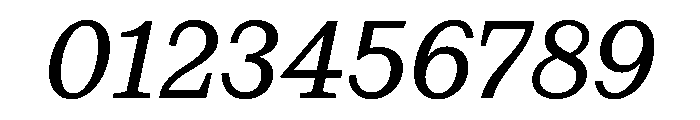 Kleukens Egyptienne BookItalic Font OTHER CHARS
