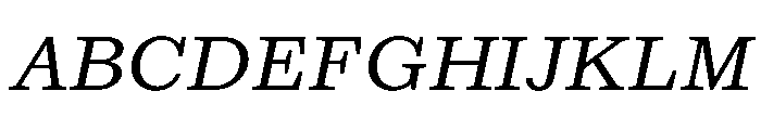 Kleukens Egyptienne BookItalic Font UPPERCASE