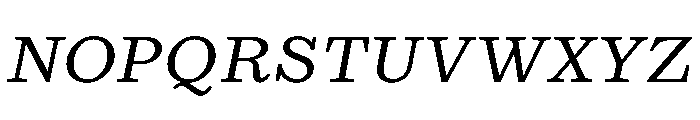 Kleukens Egyptienne BookItalic Font UPPERCASE