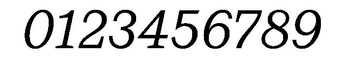 Kleukens Egyptienne Italic Font OTHER CHARS