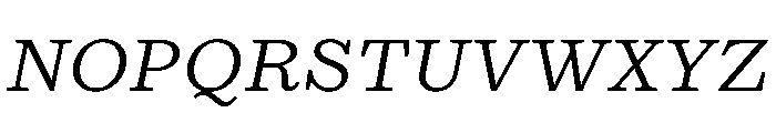 Kleukens Egyptienne Italic Font UPPERCASE