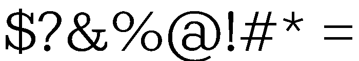 Kleukens Egyptienne Light Font OTHER CHARS