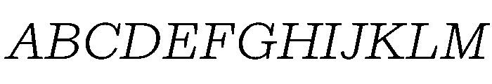Kleukens Egyptienne LightItalic Font UPPERCASE