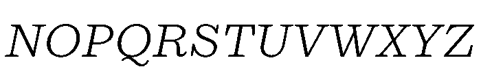 Kleukens Egyptienne LightItalic Font UPPERCASE