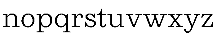 Kleukens Egyptienne Light Font LOWERCASE
