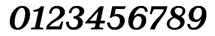 Kleukens Egyptienne MediumItalic Font OTHER CHARS