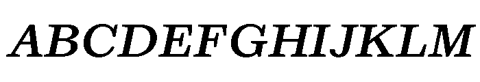 Kleukens Egyptienne MediumItalic Font UPPERCASE