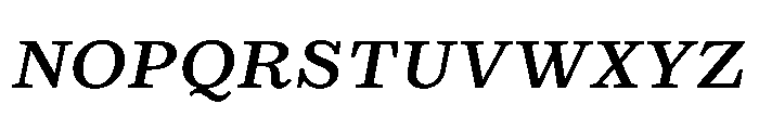 Kleukens Egyptienne MediumItalic Font UPPERCASE
