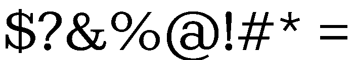 Kleukens Egyptienne Regular Font OTHER CHARS