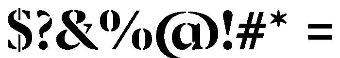 Klod Bold Font OTHER CHARS