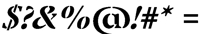 Klod BoldItalic Font OTHER CHARS