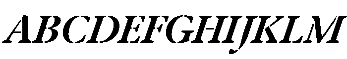 Klod BoldItalic Font UPPERCASE
