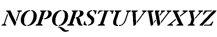 Klod BoldItalic Font UPPERCASE