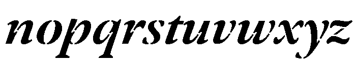 Klod BoldItalic Font LOWERCASE
